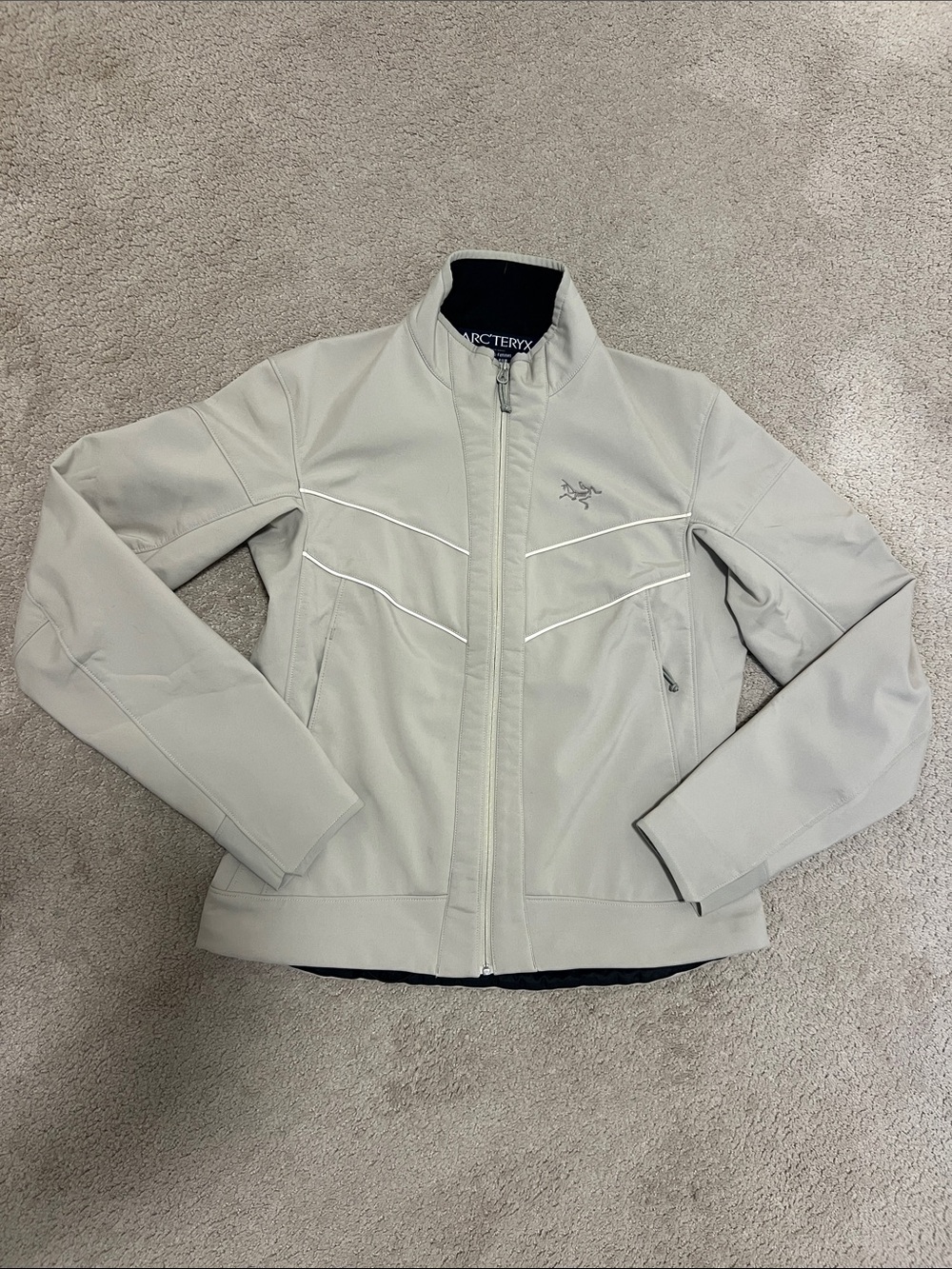Arc'teryx Women's Cream Softshell Utility Jacket Polartec Fleece size XS